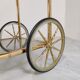 Brass faux bamboo drinks  trolley, 1970s