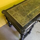 Antique French Ebonized Walnut Desk, from the 1800s.