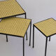 Tiled trundle tables, circa 1970