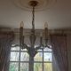 Golden bronze chandelier
