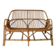 Vintage rattan bench