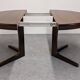Baumann extendable dining room round table, France circa 1970.