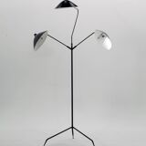 Floor lamp with three swivel arms