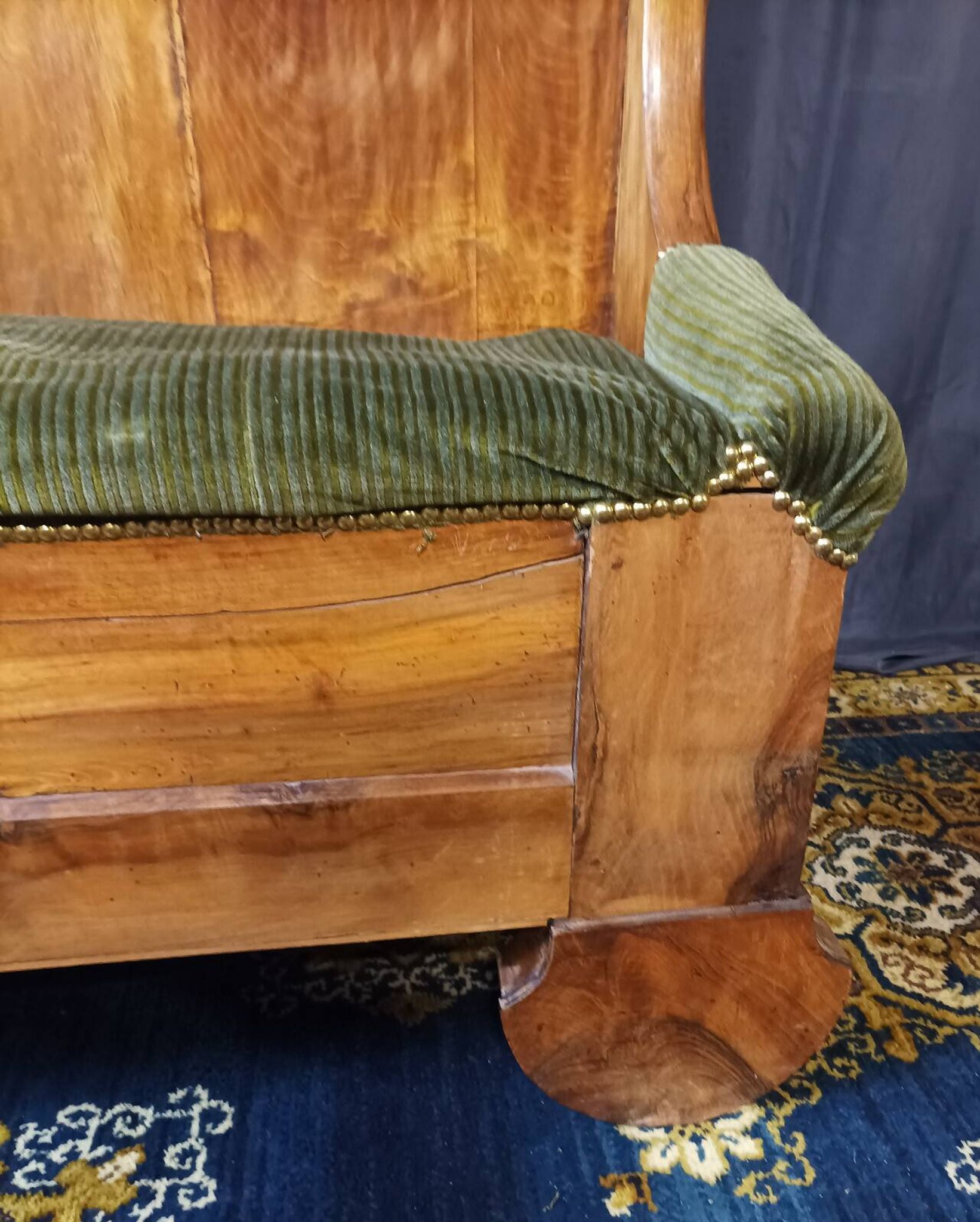 Louis Philippe walnut bench