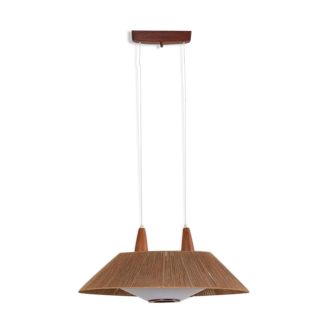 Teak/rope suspension - Temde Leuchten 1960