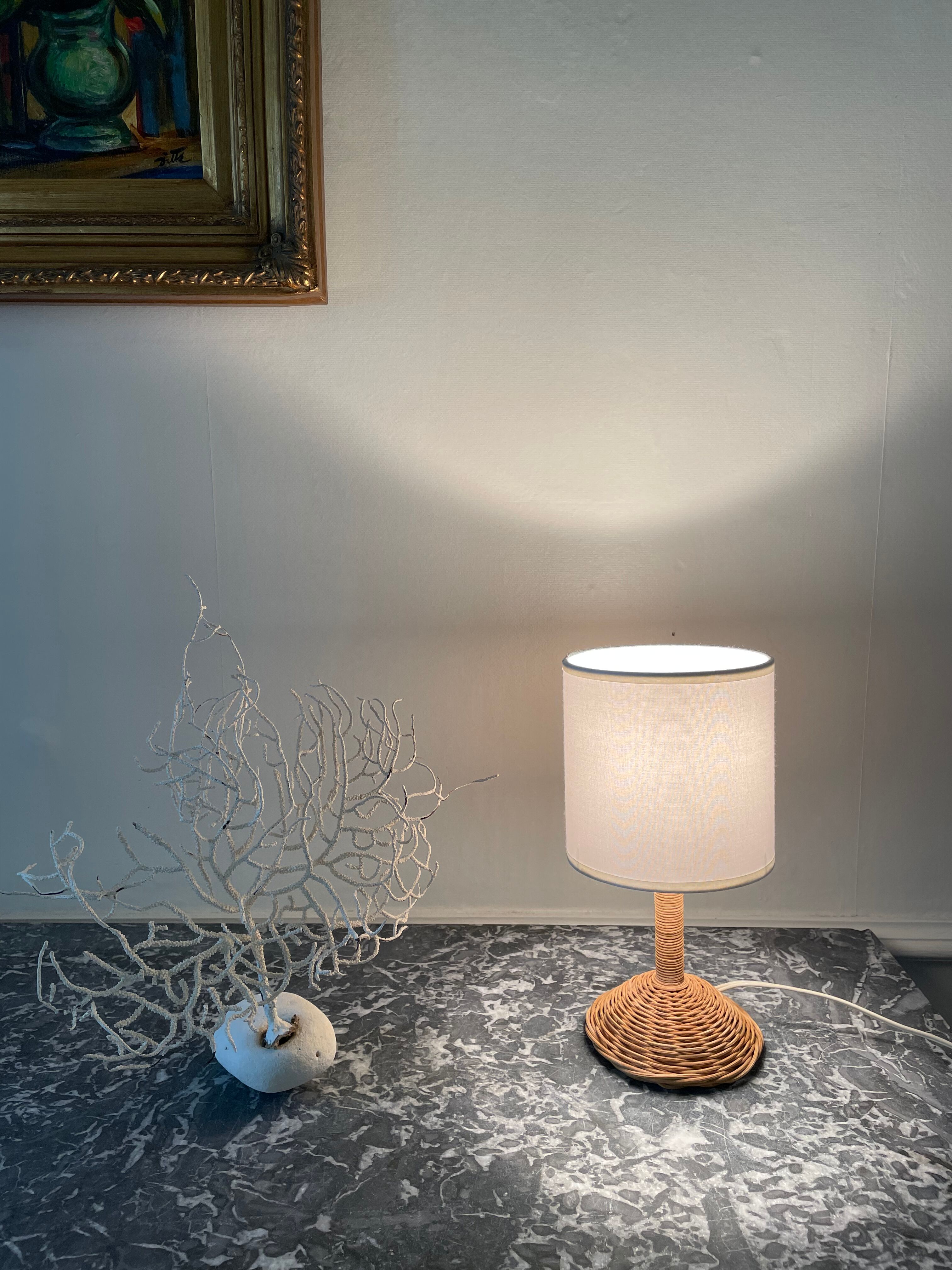 Lampe rotin