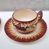 Part of a Quimper ceramic dinner service signed Paul Fouillen