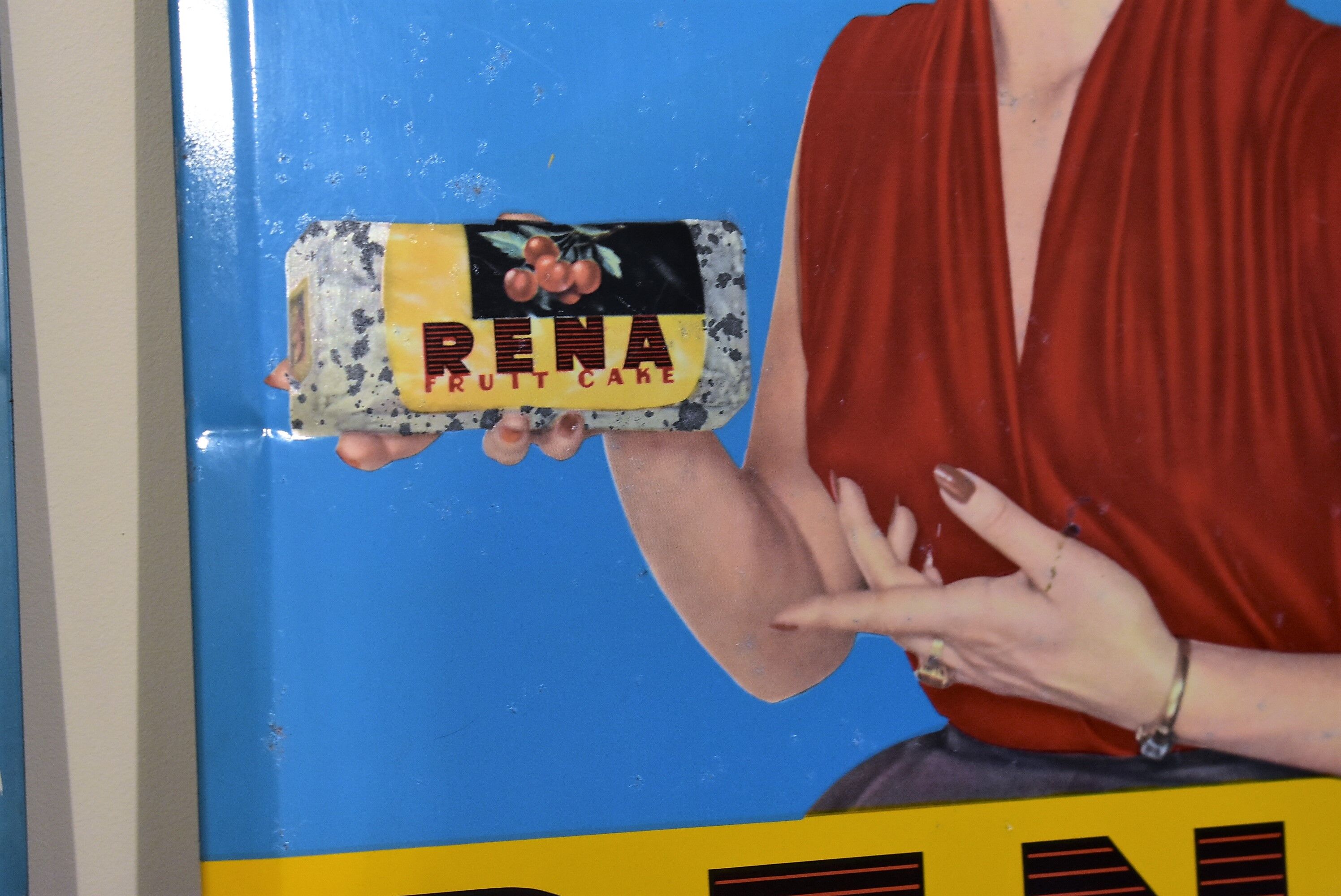 plate cake Rena vintage advertising