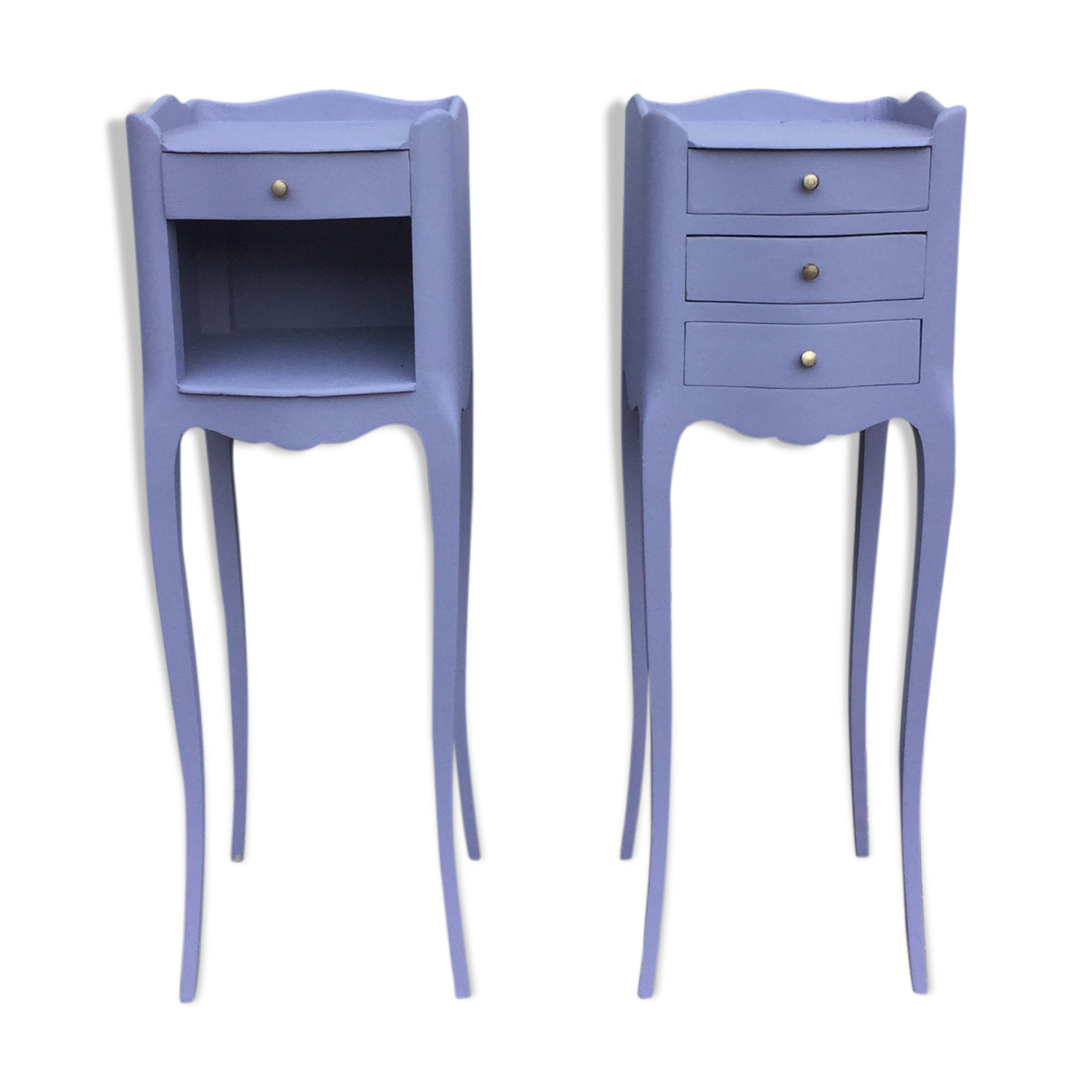 Renovated Louis XV bedside pair.