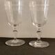 6 antique engraved crystal wine glasses