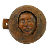 Anthropomorphic sculpture, terracotta, signed