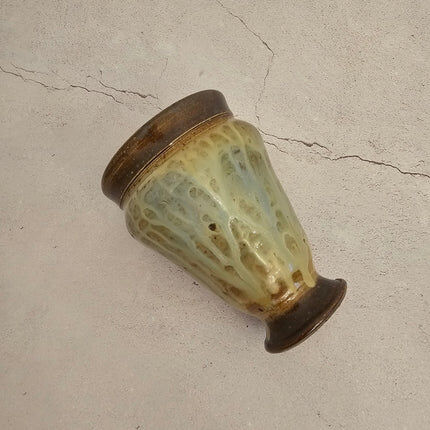 Small stoneware vase by Marcellus Aubry from Bouffioulx, Belgium.