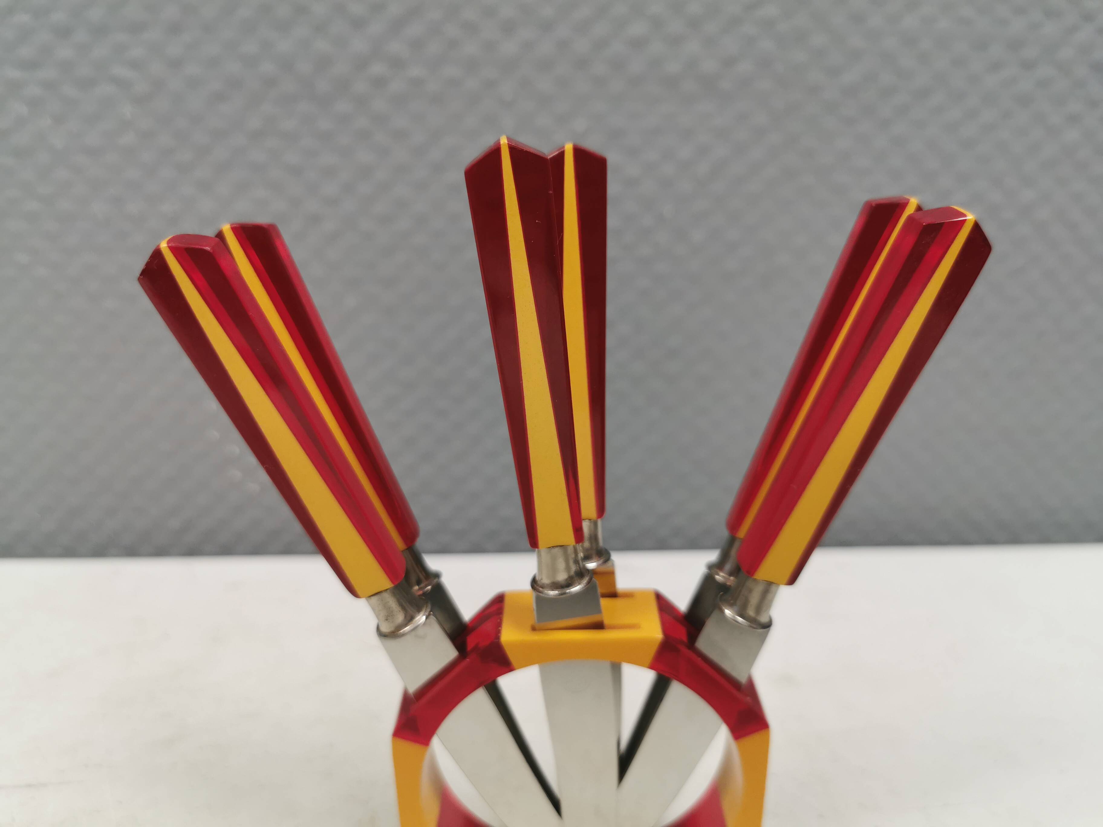 Fruit knife set, Art Deco. Sollingen Germany 1920-40s