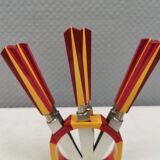 Fruit knife set, Art Deco. Sollingen Germany 1920-40s