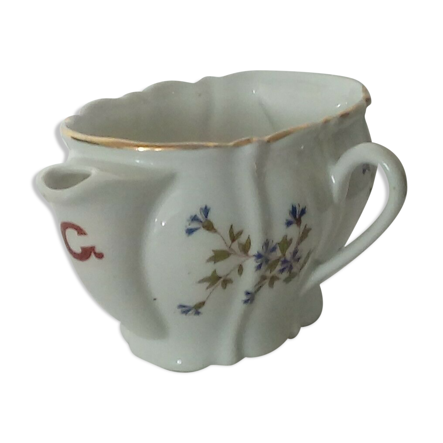 MAYOR PORCELAIN SAUCIERE AND GRAS DECOR WITH BARBEAU