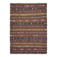 1970s Vintage Turkish Oushak Handmade Wool Cotton Brown Area Rug 167x229