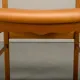 Razorblade style dining chairs by Henning Kjærnulf Oak and Leather Denmark