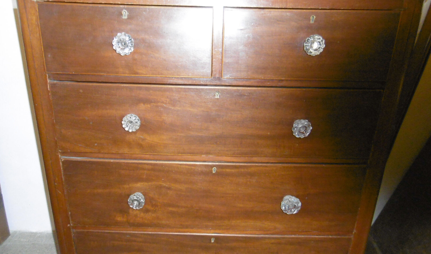 Commode anglaise debut XXeme - 5 tiroirs