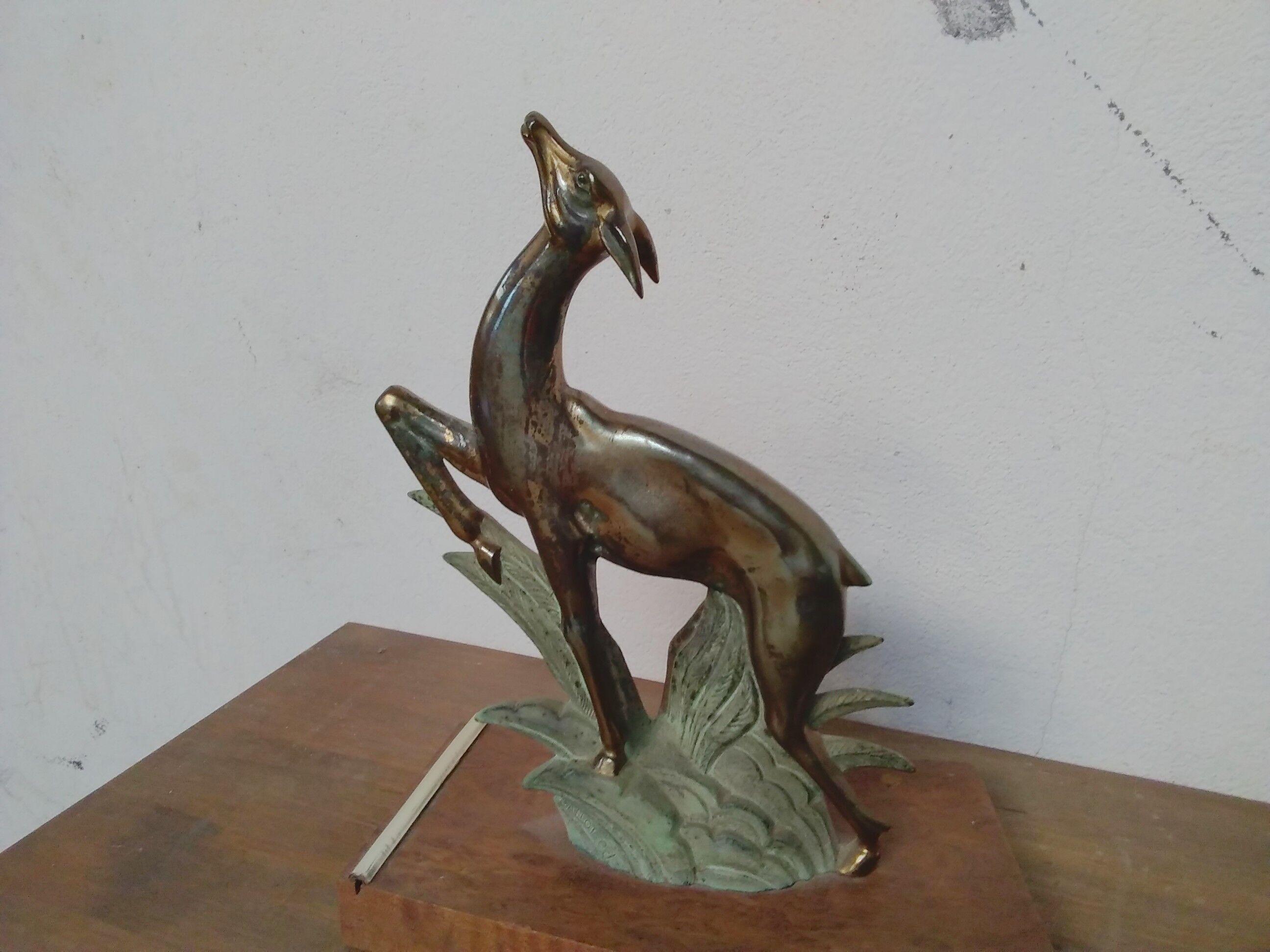 Art Deco doe bookends