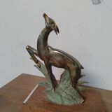 Art Deco doe bookends