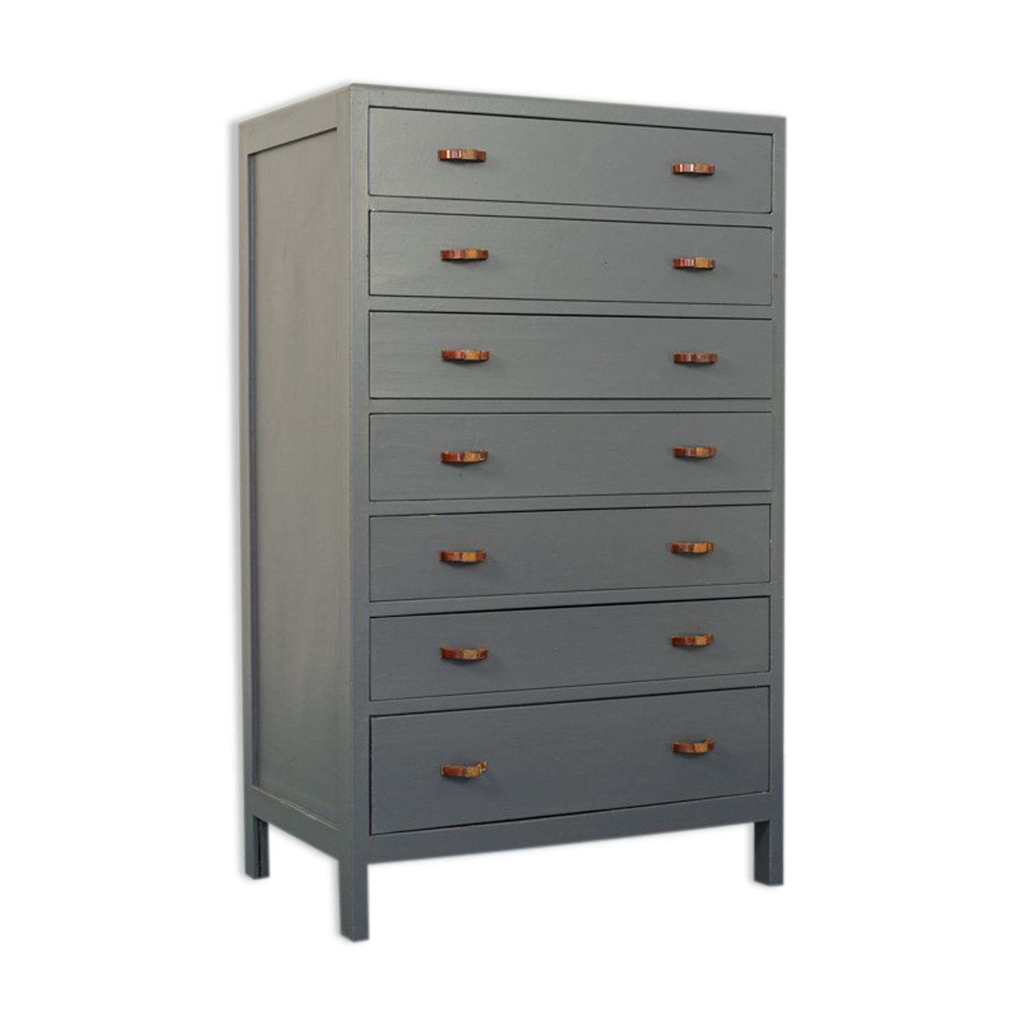 Cabinet from optical chest of drawers wood metal bone 1940s modern vintage