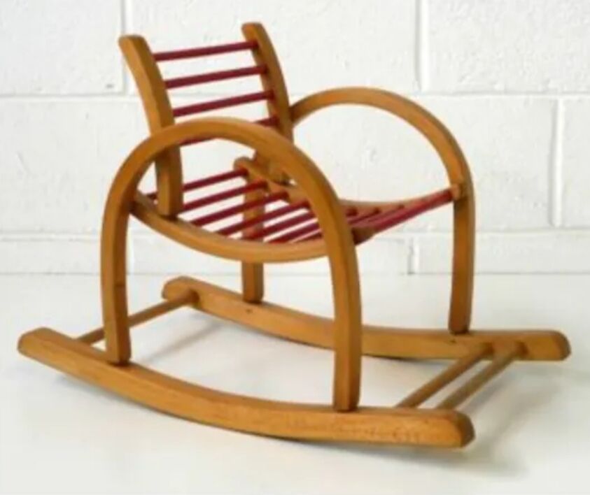 Baumann wooden children's rocking chair