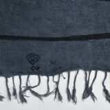 Blue & Black Ethnic Vintage Kilim Rug, 174x204Cm