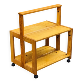 Scandinavian pine folding coffee table / serving table from the 1970s.