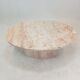 Italian marble oval coffee table, 1970's