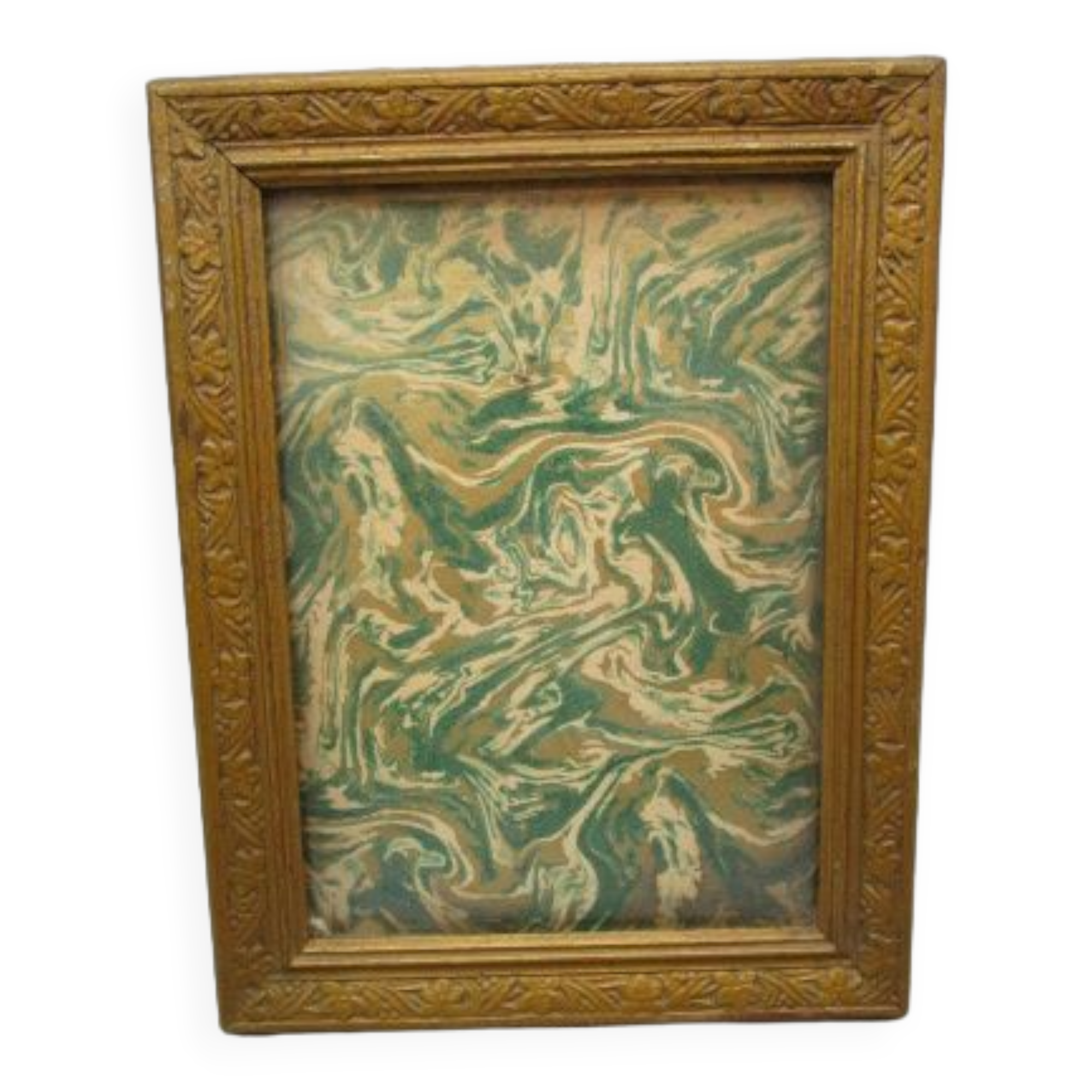 Old frame in worked wood