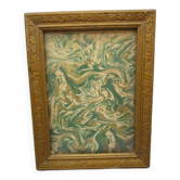 Old frame in worked wood