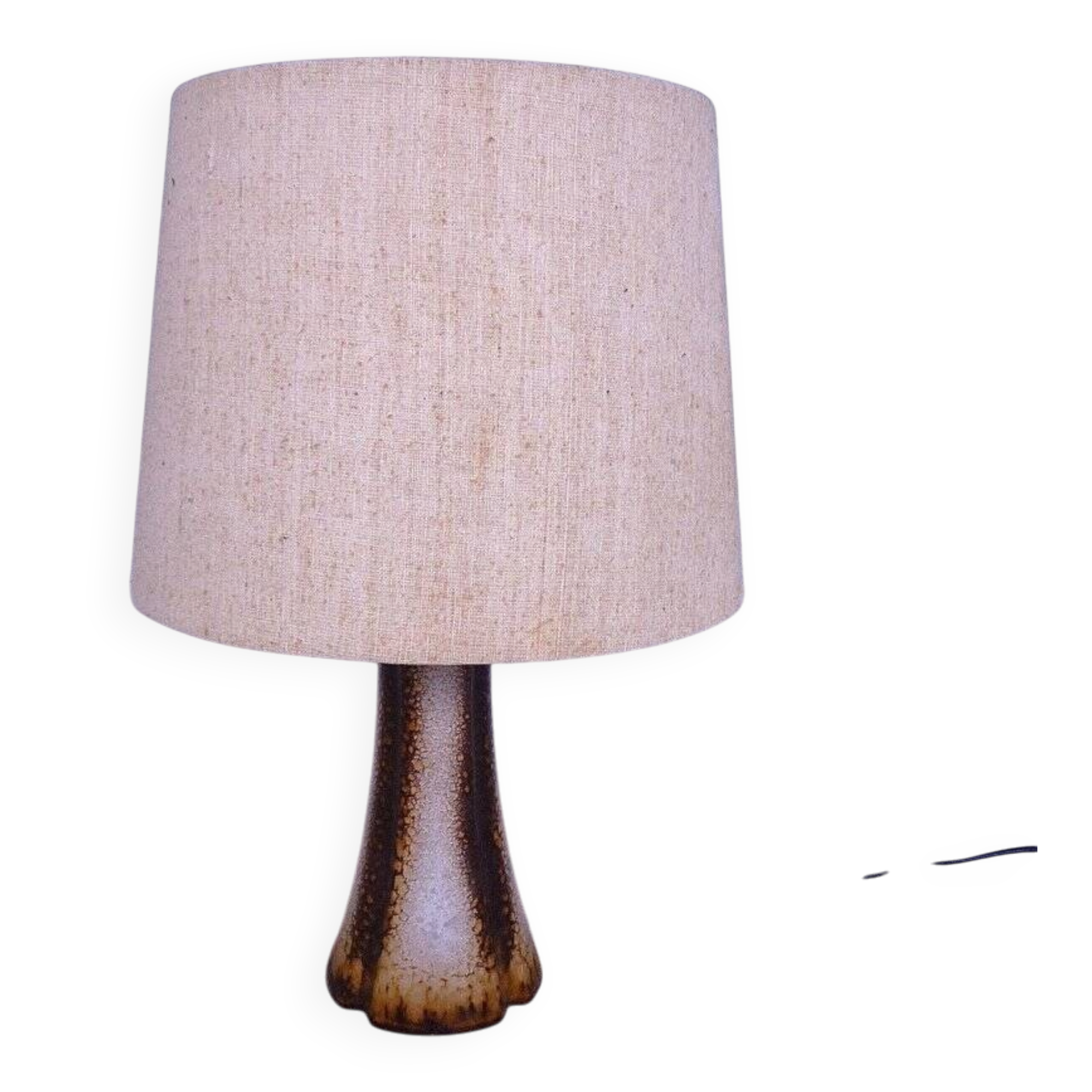 Scandinavian modern ceramic table lamp, Denmark 1960s