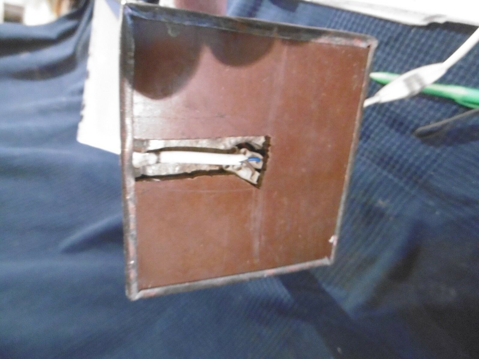 Copper desk lamp and industrial green enamel lampshade 1900