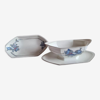 Lot saucier and ramekin porcelain