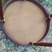 Table bouillotte ancienne style louis xvi avec plateau marbre