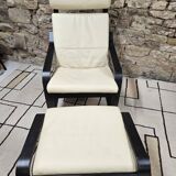 Lounge chair and its leather ottoman