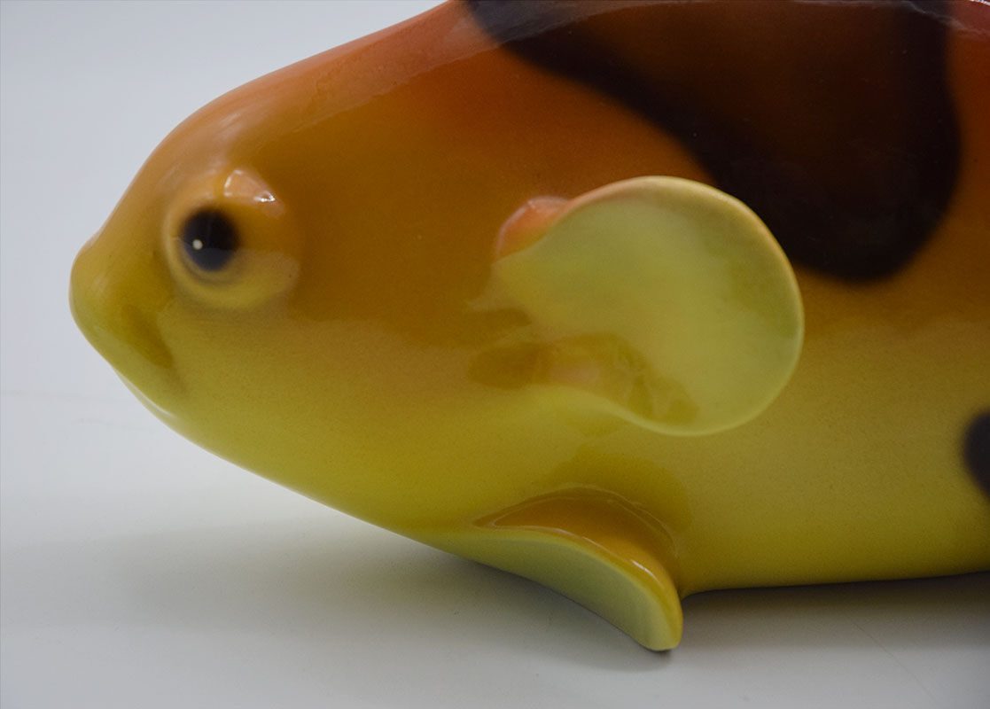 Fish in glazed ceramic 1960's