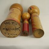 Set of 3 KOKESHI dolls (large size)