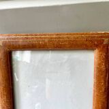 Cuir ancien avec dorure dimensions du cadre 31 cm x 25 cm