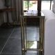 Brass side table, 1970s-1980s
