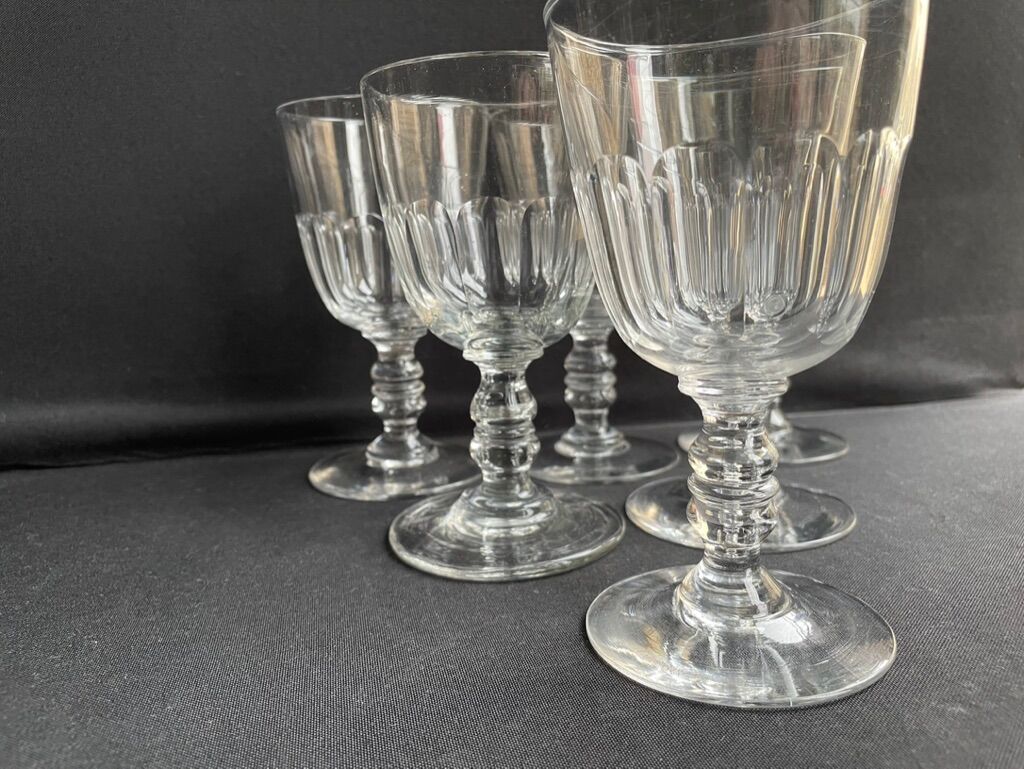 6 glasses Baccarat service Clermont – Art Nouveau