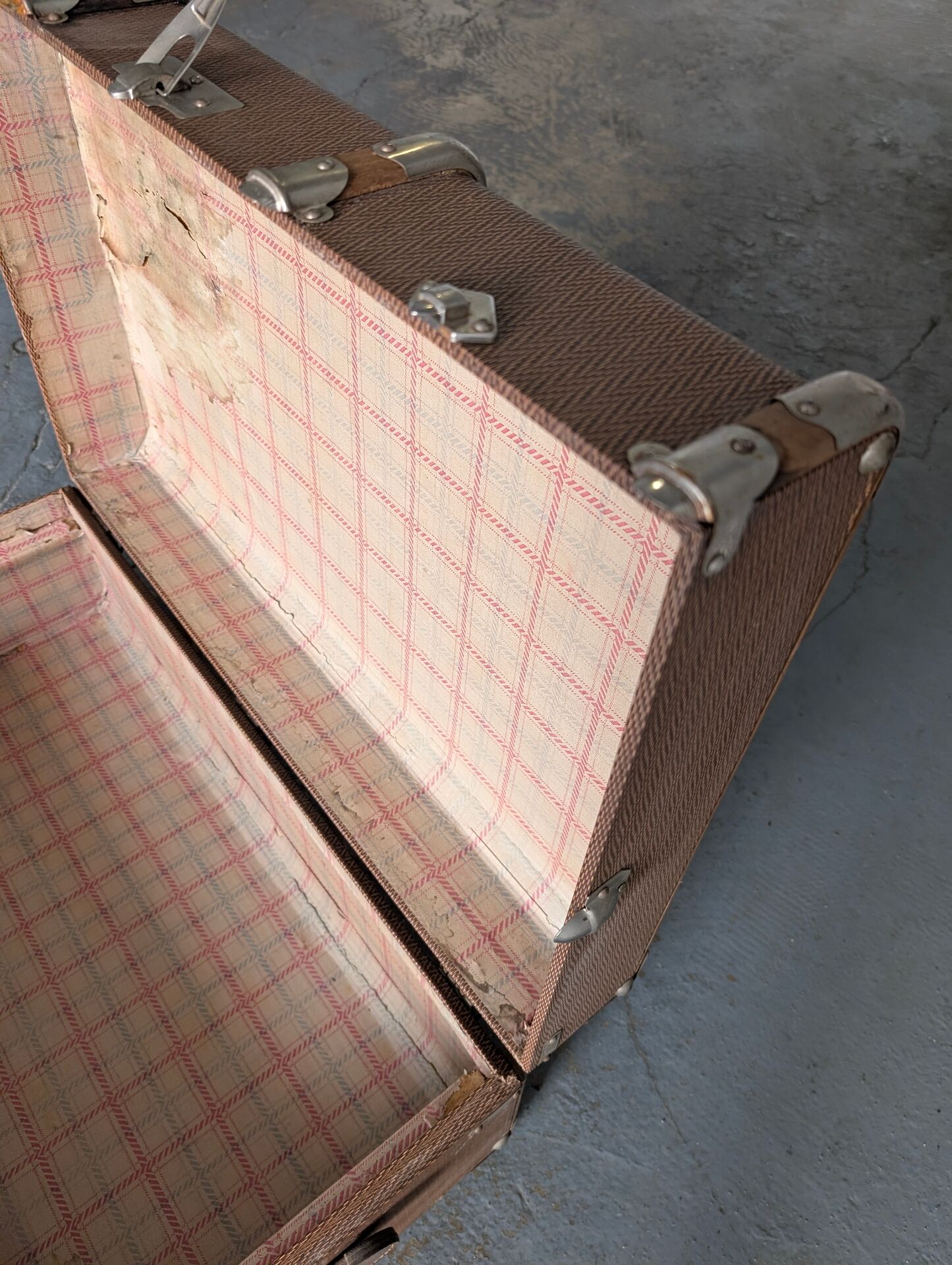Antique travel trunk