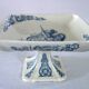 Large Renaissance ironstone compote dish from Clairefontaine JS & Cie, 19th century.