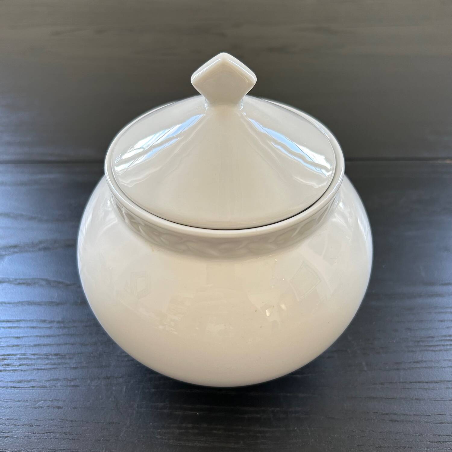 White porcelain candy box