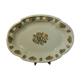 Flat ewer basin earthenware Moustiers Sud France 18th century flower solanée