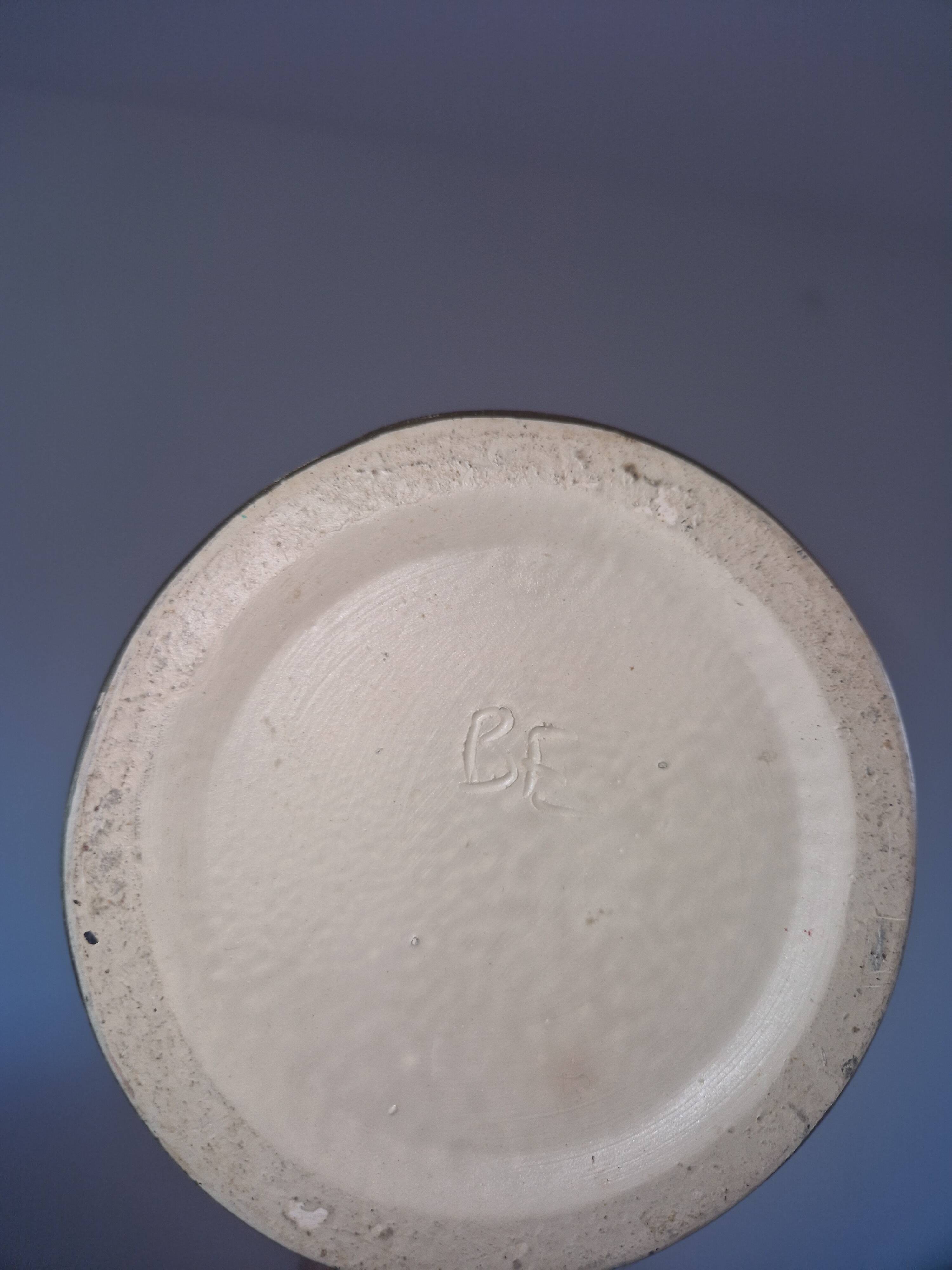 Antique Burmantofts Faience vase – England – relief floral decoration