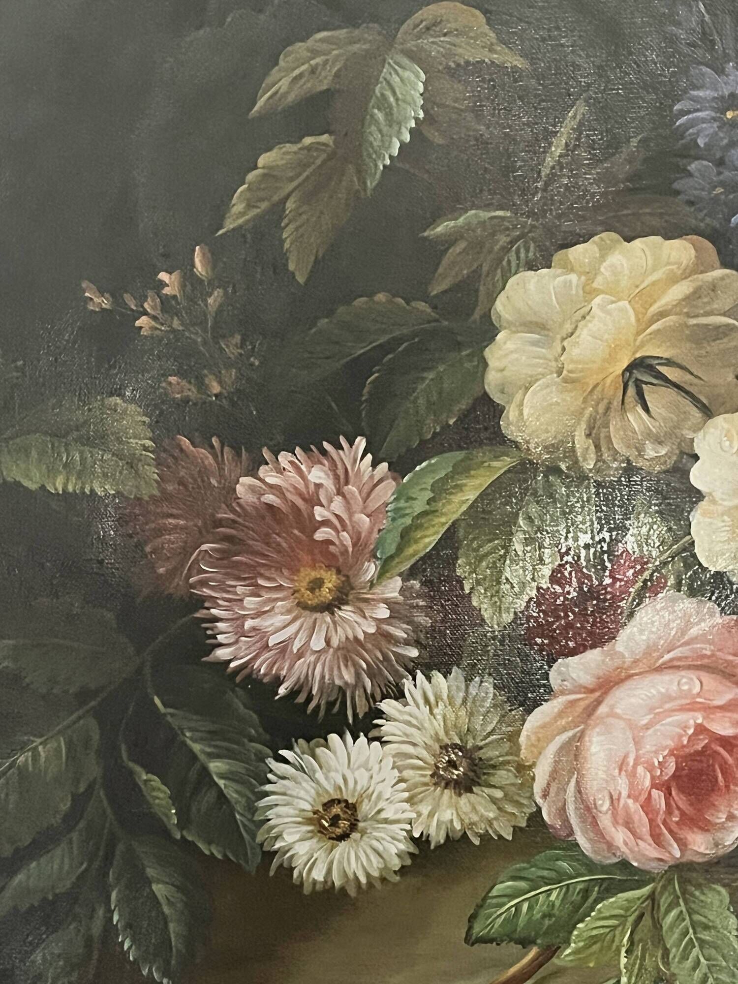Reynols, ecole française nature morte aux fleurs début xxème