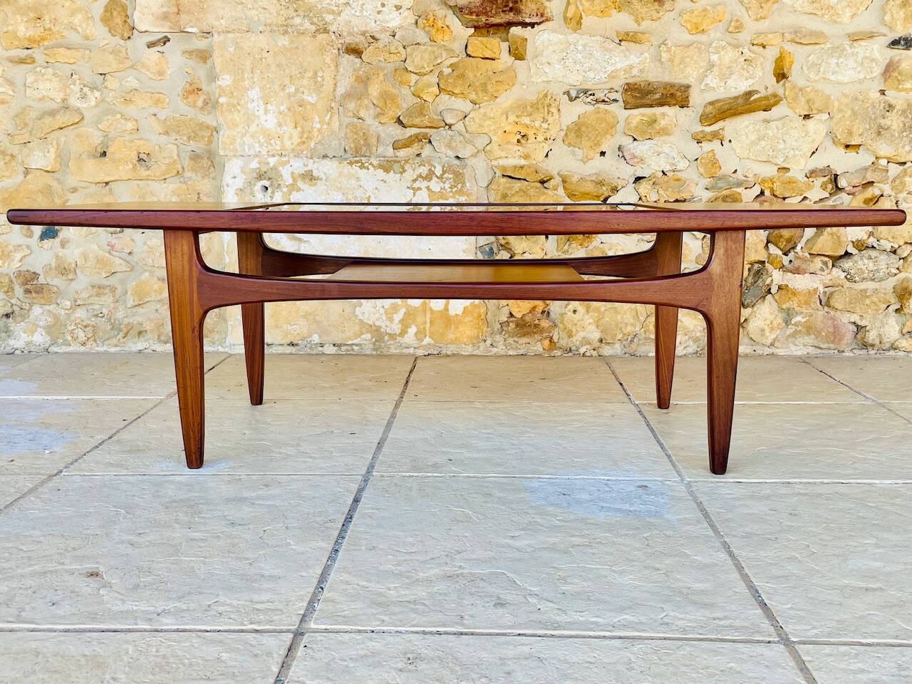 Vintage Teak and Glass Coffee Table by G Plan, Circa 1960s