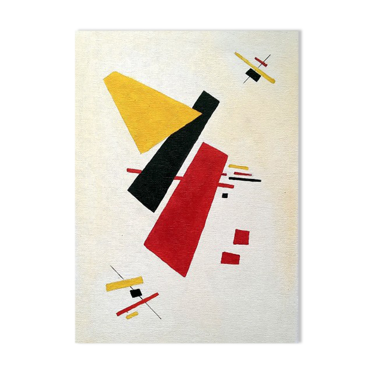 Russian avant-garde abstract acrylic painting