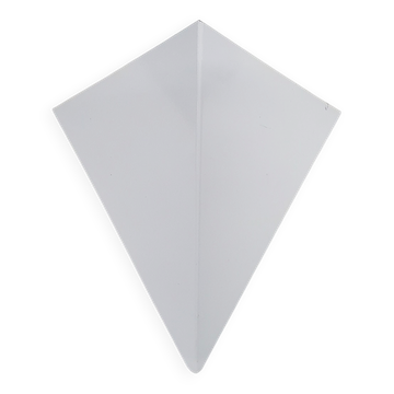 White metal wall light in good condition. By Anvia, The Netherlands.